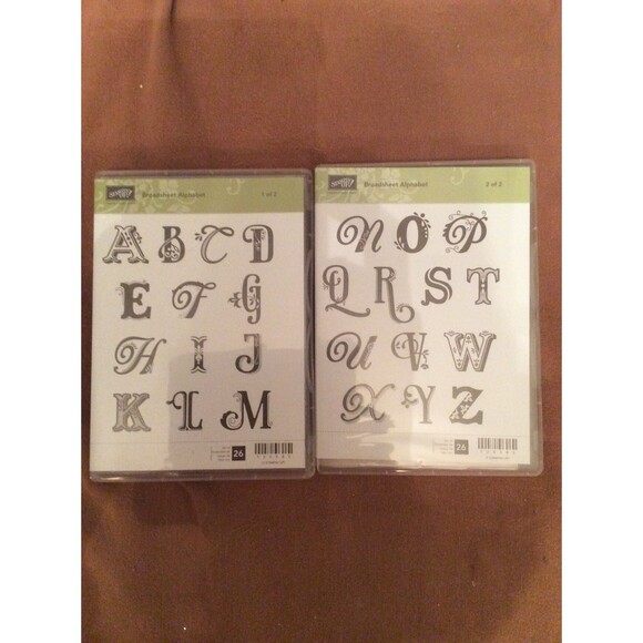 INVENTORY REDUCTION SALE. Stampin Up Broadsheet Alphabet B6 - Picture 1 of 3